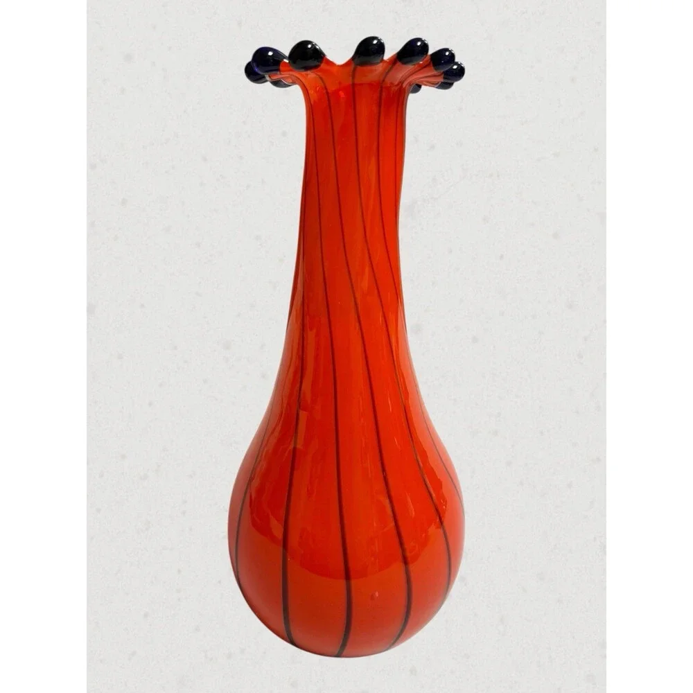 Vintage Eastern Art Glass Vase 14